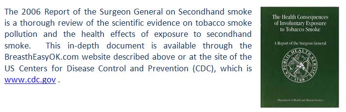 Scientific evidence on tobacco smoke pollution